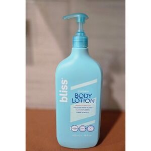 Bliss Cloud 9 Body Lotion Unscented Lightweight Moisture Vita Shea Blend 16 oz